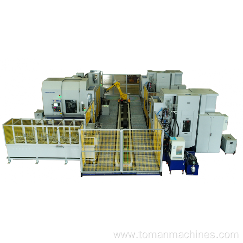 Full automatic gear hobbing/milling/shaving/cleaning robot